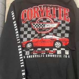 Red and black racecar vintage sweatshirt